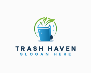 Trash Bin Sanitation logo design