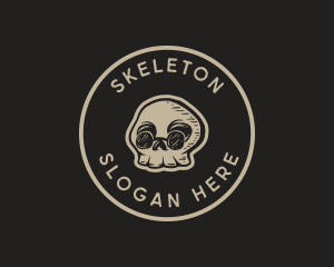 Cool Sunglasses Skull logo design