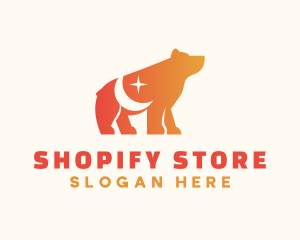 Ecommerce - Orange Moon Bear logo design