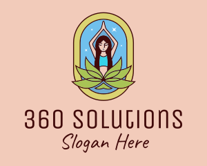 Lotus Yoga Instructor  logo design