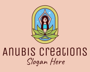 Lotus Yoga Instructor  logo design