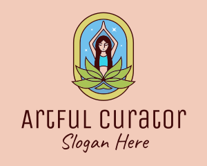 Lotus Yoga Instructor  logo design