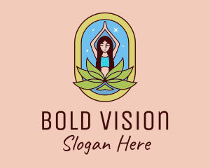 Lotus Yoga Instructor  logo design