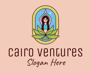 Lotus Yoga Instructor  logo design