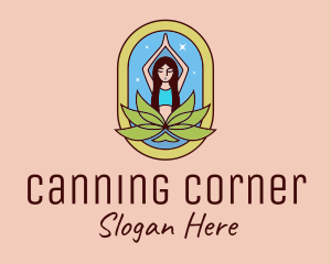 Lotus Yoga Instructor  logo design