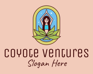 Lotus Yoga Instructor  logo design