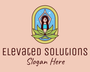 Lotus Yoga Instructor  logo design