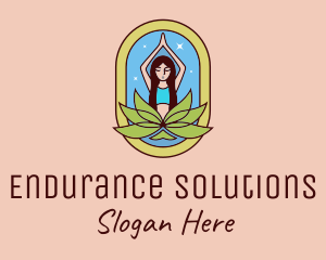 Lotus Yoga Instructor  logo design