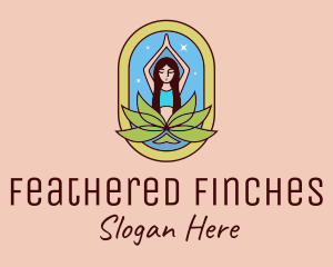 Lotus Yoga Instructor  logo design