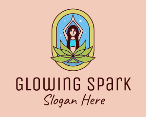 Lotus Yoga Instructor  logo design