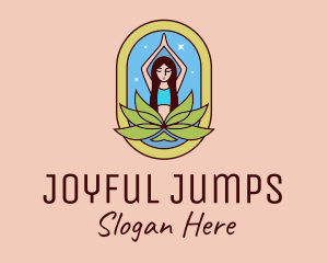 Lotus Yoga Instructor  logo design