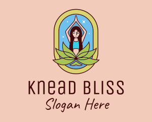 Lotus Yoga Instructor  logo design