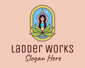 Lotus Yoga Instructor  logo design