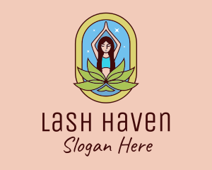 Lotus Yoga Instructor  logo design