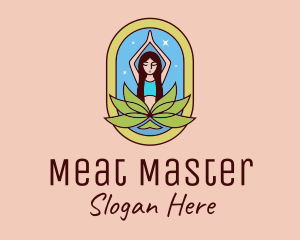 Lotus Yoga Instructor  logo design