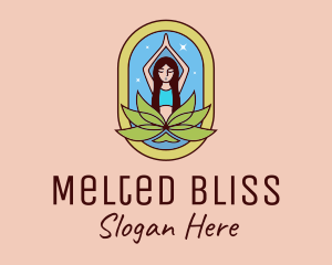 Lotus Yoga Instructor  logo design