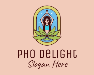 Lotus Yoga Instructor  logo design