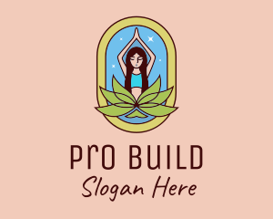 Lotus Yoga Instructor  logo design