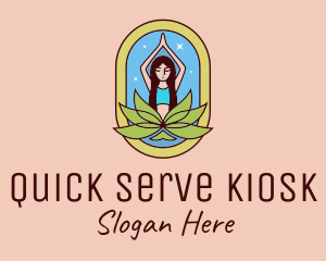 Lotus Yoga Instructor  logo design