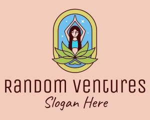 Lotus Yoga Instructor  logo design