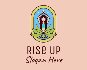 Lotus Yoga Instructor  logo design