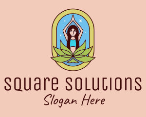 Lotus Yoga Instructor  logo design