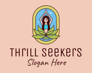 Lotus Yoga Instructor  logo design