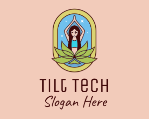 Lotus Yoga Instructor  logo design