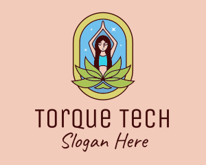 Lotus Yoga Instructor  logo design