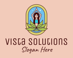 Lotus Yoga Instructor  logo design