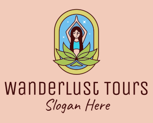 Lotus Yoga Instructor  logo design