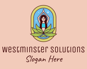 Lotus Yoga Instructor  logo design