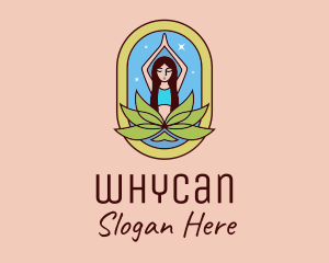 Lotus Yoga Instructor  logo design