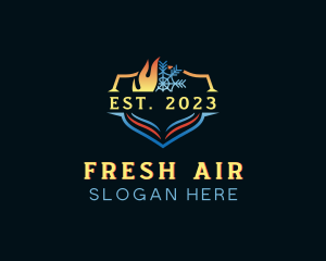 Hot Cold Ventilation logo design