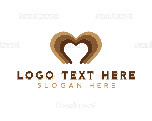 Heart Chocolate Dessert Logo