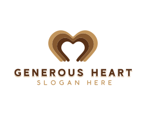 Heart Chocolate Dessert logo design