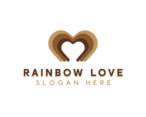 Heart Chocolate Dessert logo design