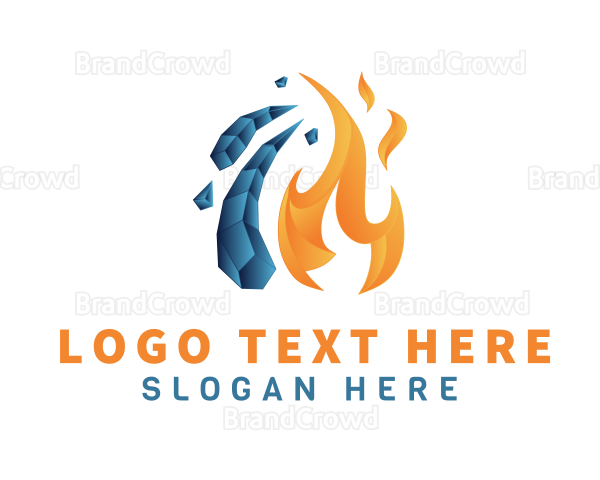 Fire & Ice Temperature Logo