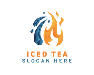 Fire & Ice Temperature logo design