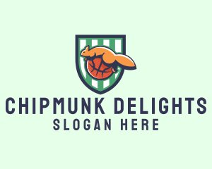 Chipmunk Basketball Team logo design