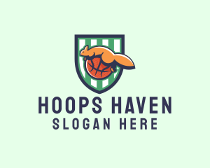 Hoops - Chipmunk Basketball Team logo design