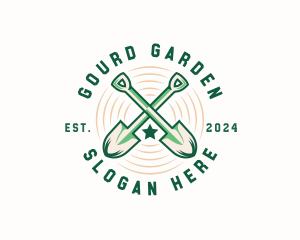 Shovel Landscaping Tool logo design