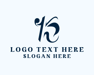 Brand - Feminine Boutique Letter K logo design