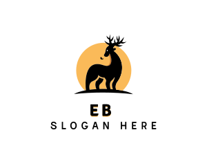 Zoo - Wild Elk Sun logo design