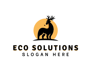 Conservation - Wild Elk Sun logo design