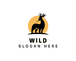 Wild Elk Sun logo design