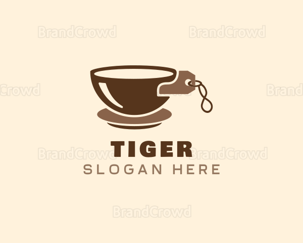 Coffee Mug Price Tag Logo