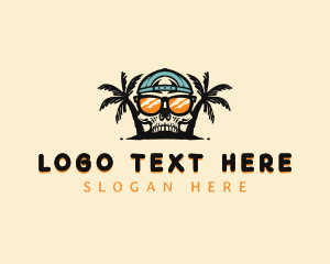 Adventure - Summer Skull Island logo design