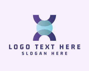 Online - Fintech Startup Letter X logo design