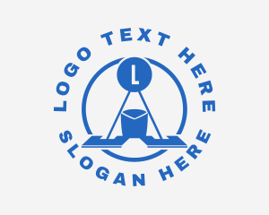Hygiene - Mop & Bucket Lettermark logo design